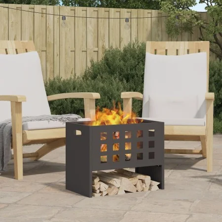 Hoguera Rectangular Negra 50x30x40 cm Acero | Foro24.es | Tu tienda online para hogar, jardín y más Foro24.es