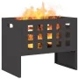 Hoguera Rectangular Negra 50x30x40 cm Acero | Foro24.es | Tu tienda online para hogar, jardín y más Foro24.es