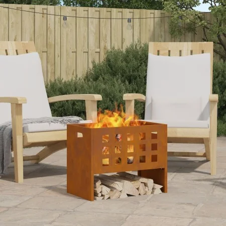 Hoguera Rectangular 50x30x40 cm de Acero Resistente a la intemperie | Foro24.es | Tu tienda online para hogar, jardín y más Foro24.es