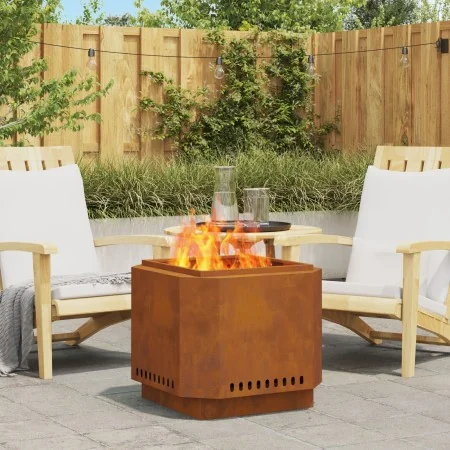 Fogata sin humo 58x58x51 cm de acero resistente al clima | Foro24.es | Tu tienda online para hogar, jardín y más Foro24.es