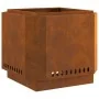 Fogata sin humo 58x58x51 cm de acero resistente al clima | Foro24.es | Tu tienda online para hogar, jardín y más Foro24.es