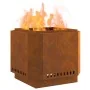 Fogata sin humo 58x58x51 cm de acero resistente al clima | Foro24.es | Tu tienda online para hogar, jardín y más Foro24.es