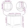 Fogata sin humo 58x58x51 cm de acero resistente al clima | Foro24.es | Tu tienda online para hogar, jardín y más Foro24.es