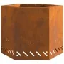 Hoguera Sin Humo Hexagonal 58x58x51 cm Acero Resistente a la Intemperie de , Chimeneas - Ref: Foro24-858981, Precio: 100,43 €...