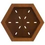 Hoguera Sin Humo Hexagonal 58x58x51 cm Acero Resistente a la Intemperie de , Chimeneas - Ref: Foro24-858981, Precio: 100,43 €...