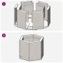 Hoguera Sin Humo Hexagonal 58x58x51 cm Acero Resistente a la Intemperie de , Chimeneas - Ref: Foro24-858981, Precio: 100,43 €...