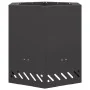 Hoguera Sin Humo Hexagonal Negra 48x48x51 cm Acero | Foro24.es | Tu tienda online para hogar, jardín y más Foro24.es
