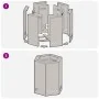 Hoguera Sin Humo Hexagonal 38x38x51 cm Acero Resistente a la Intemperie | Foro24.es | Tu tienda online para hogar, jardín y más Foro24.es