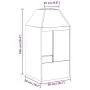 Hoguera Negra 50x50x100 cm de Acero | Foro24.es | Tu tienda online para hogar, jardín y más Foro24.es