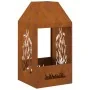 Hoguera 50x50x100 cm de acero resistente a la intemperie by , Chimneys - Ref: Foro24-858991, Price: 112,71 €, Discount: -5%%