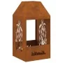Hoguera 50x50x100 cm de acero resistente a la intemperie by , Chimneys - Ref: Foro24-858991, Price: 112,71 €, Discount: -5%%