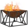 Fogata Cuadrada 50x50x35 cm Acero Resistente a la Intemperie by , Chimneys - Ref: Foro24-858993, Price: 65,00 €, Discount: -5%%