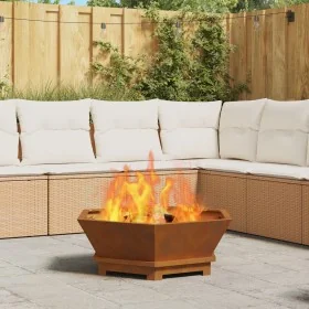 Hoguera Hexagonal 75x75x28 cm Acero Resistente a la Intemperie by , Chimneys - Ref: Foro24-858997, Price: 95,94 €, Discount: ...