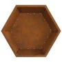 Hoguera Hexagonal 75x75x28 cm Acero Resistente a la Intemperie by , Chimneys - Ref: Foro24-858997, Price: 95,94 €, Discount: ...