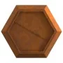 Hoguera Hexagonal 75x75x28 cm Acero Resistente a la Intemperie by , Chimneys - Ref: Foro24-858997, Price: 95,94 €, Discount: ...