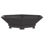 Fogata Hexagonal Negra 100x100x28 cm Acero by , Chimneys - Ref: Foro24-858998, Price: 126,36 €, Discount: -5%%