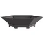 Fogata Hexagonal Negra 100x100x28 cm Acero by , Chimneys - Ref: Foro24-858998, Price: 126,36 €, Discount: -5%%