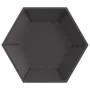 Fogata Hexagonal Negra 100x100x28 cm Acero by , Chimneys - Ref: Foro24-858998, Price: 126,36 €, Discount: -5%%