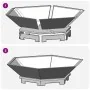 Fogata Hexagonal 100x100x28 cm Acero Resistente a la Intemperie by , Chimneys - Ref: Foro24-858999, Price: 116,99 €, Discount...