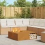 Hoguera con almacenamiento para leña 100x100x30 cm Acero envejecido von , Kamine - Ref: Foro24-859001, Preis: 162,68 €, Rabat...