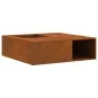 Hoguera con almacenamiento para leña 100x100x30 cm Acero envejecido von , Kamine - Ref: Foro24-859001, Preis: 162,68 €, Rabat...