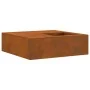 Hoguera con almacenamiento para leña 100x100x30 cm Acero envejecido von , Kamine - Ref: Foro24-859001, Preis: 162,68 €, Rabat...