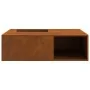 Hoguera con almacenamiento para leña 100x100x30 cm Acero envejecido von , Kamine - Ref: Foro24-859001, Preis: 162,68 €, Rabat...