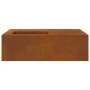 Hoguera con almacenamiento para leña 100x100x30 cm Acero envejecido von , Kamine - Ref: Foro24-859001, Preis: 162,68 €, Rabat...