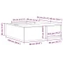 Hoguera con almacenamiento para leña 100x100x30 cm Acero envejecido von , Kamine - Ref: Foro24-859001, Preis: 162,68 €, Rabat...