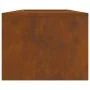 Hoguera con almacenamiento para troncos 160x45x35 cm Acero oxidado by , Chimneys - Ref: Foro24-859003, Price: 146,63 €, Disco...