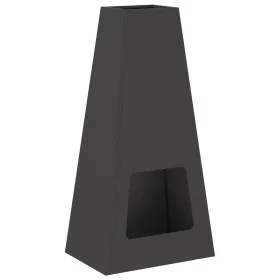 Hoguera Negra 50x35x100 cm Acero