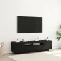 Mueble para TV con luces LED Negro Roble 160x35x40 cm Madera de calidad von , TV-Möbel - Ref: Foro24-861103, Preis: 124,25 €,...