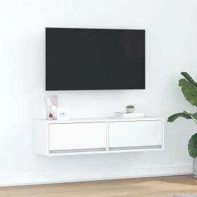 Mueble de TV Blanco 100x31x25,5 cm Madera
