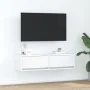 Mueble de TV Blanco 100x31x25,5 cm Madera elaborada | Foro24.es | Tu tienda online para hogar, jardín y más Foro24.es