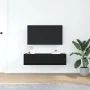 Cabinet de TV Negro Roble 100x31x25,5 cm Madera elaborada | Foro24.es | Tu tienda online para hogar, jardín y más Foro24.es