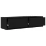 Cabinet de TV Negro Roble 100x31x25,5 cm Madera elaborada | Foro24.es | Tu tienda online para hogar, jardín y más Foro24.es