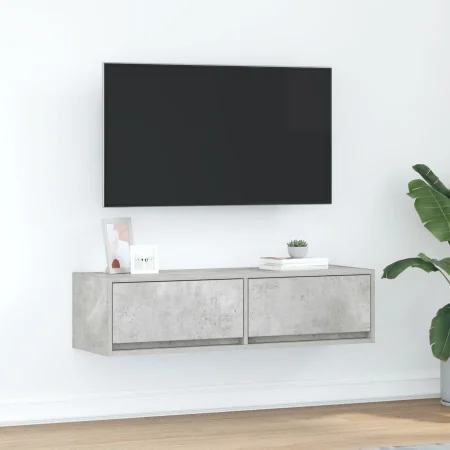 Mueble de TV Gris Concreto Madera Compuesa 100 x 31 x 25.5 cm | Foro24.es | Tu tienda online para hogar, jardín y más Foro24.es