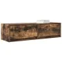 Cabinet de TV de roble ahumado 100x31x25,5 cm de madera elaborada | Foro24.es | Tu tienda online para hogar, jardín y más Foro24.es