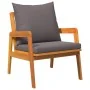 Conjunto de Bistro de 3 Piezas con Cojines de Madera Maciza de Acacia de , Sofás de exterior - Ref: Foro24-4106460, Precio: 2...