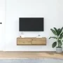 mueble para TV de roble artesano 100x31x25,5 cm de madera elaborada | Foro24.es | Tu tienda online para hogar, jardín y más Foro24.es