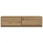 mueble para TV de roble artesano 100x31x25,5 cm de madera elaborada | Foro24.es | Tu tienda online para hogar, jardín y más Foro24.es