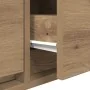 mueble para TV de roble artesano 100x31x25,5 cm de madera elaborada | Foro24.es | Tu tienda online para hogar, jardín y más Foro24.es