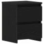 Mesa de Noche con Cajones de Roble Negro 30x30x40 cm | Foro24.es | Tu tienda online para hogar, jardín y más Foro24.es