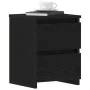 Mesa de Noche con Cajones de Roble Negro 30x30x40 cm | Foro24.es | Tu tienda online para hogar, jardín y más Foro24.es