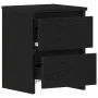 Mesa de Noche con Cajones de Roble Negro 30x30x40 cm | Foro24.es | Tu tienda online para hogar, jardín y más Foro24.es