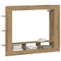 Cabinet de TV Wall-Mounted de en Roble Artesanal 152x22x113 cm de , Muebles TV - Ref: Foro24-861998, Precio: 95,95 €, Descuen...