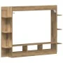 Cabinet de TV Wall-Mounted de en Roble Artesanal 152x22x113 cm de , Muebles TV - Ref: Foro24-861998, Precio: 95,95 €, Descuen...
