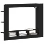 Cabinet de TV Wall-Mounted Negro Roble 152x22x113 cm von , TV-Möbel - Ref: Foro24-861999, Preis: 101,37 €, Rabatt: -5%%