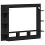 Cabinet de TV Wall-Mounted Negro Roble 152x22x113 cm von , TV-Möbel - Ref: Foro24-861999, Preis: 101,37 €, Rabatt: -5%%