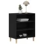 Sideboard Negro Roble 57x35x70 cm Madera Compuesta | Foro24.es | Tu tienda online para hogar, jardín y más Foro24.es
